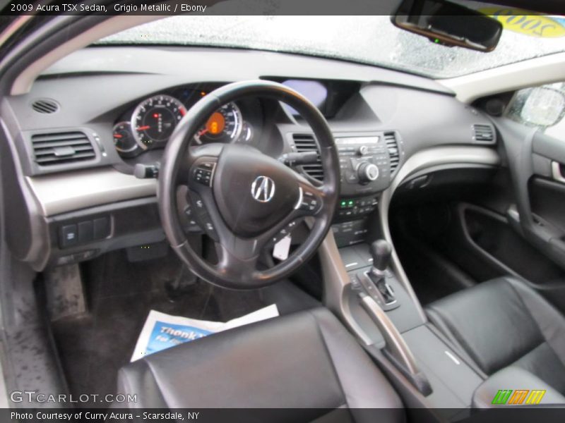 Grigio Metallic / Ebony 2009 Acura TSX Sedan