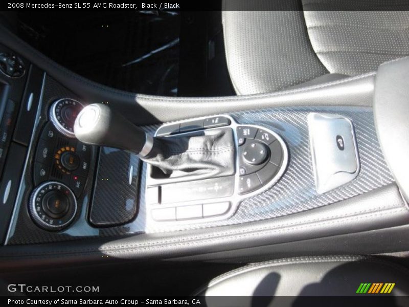 Black / Black 2008 Mercedes-Benz SL 55 AMG Roadster