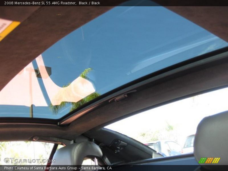 Black / Black 2008 Mercedes-Benz SL 55 AMG Roadster