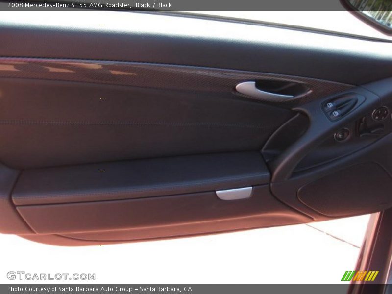 Black / Black 2008 Mercedes-Benz SL 55 AMG Roadster