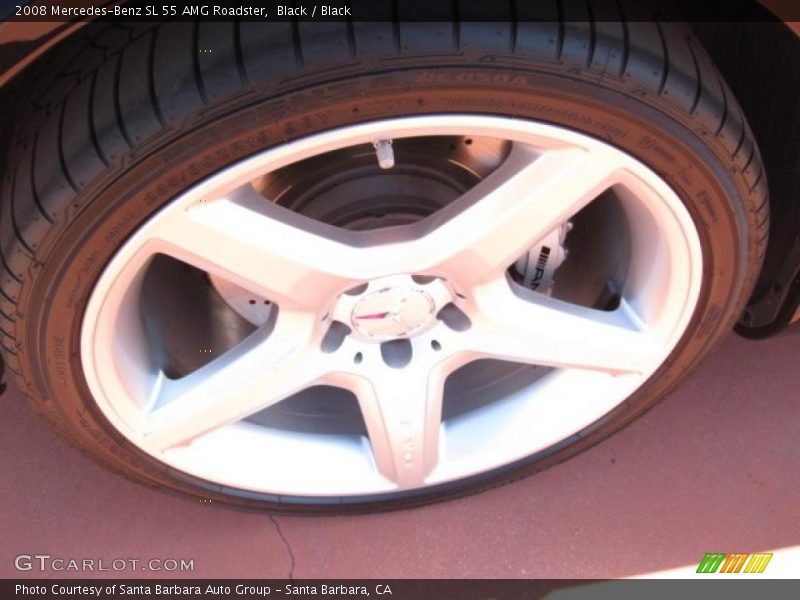 Black / Black 2008 Mercedes-Benz SL 55 AMG Roadster
