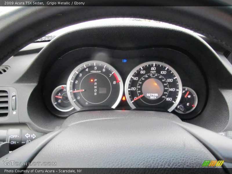 Grigio Metallic / Ebony 2009 Acura TSX Sedan