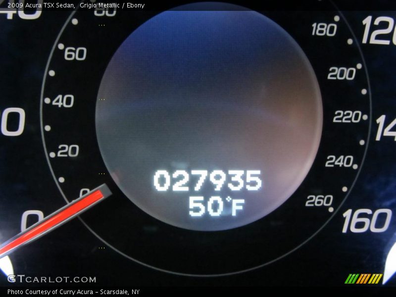 Grigio Metallic / Ebony 2009 Acura TSX Sedan