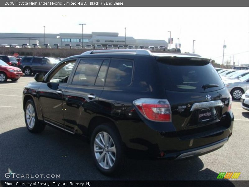 Black / Sand Beige 2008 Toyota Highlander Hybrid Limited 4WD