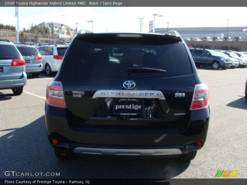 Black / Sand Beige 2008 Toyota Highlander Hybrid Limited 4WD