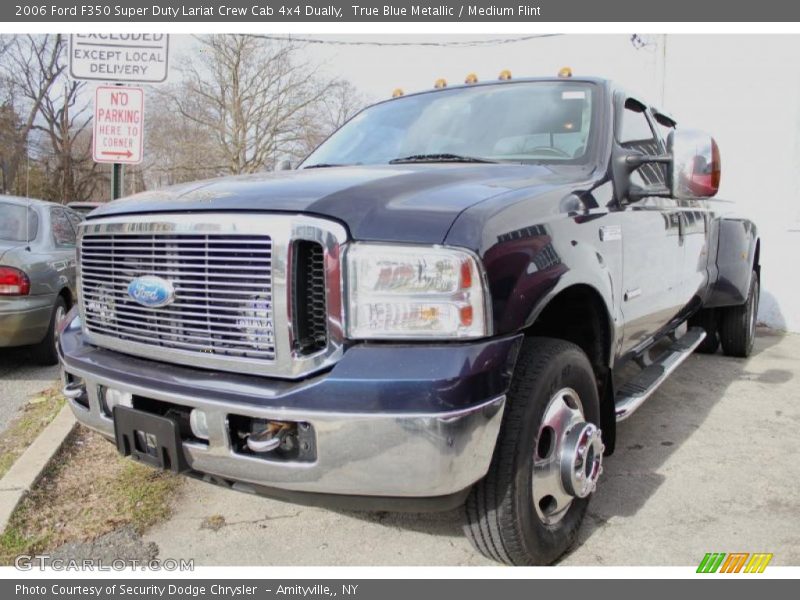 True Blue Metallic / Medium Flint 2006 Ford F350 Super Duty Lariat Crew Cab 4x4 Dually