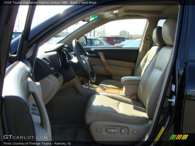 Black / Sand Beige 2008 Toyota Highlander Hybrid Limited 4WD