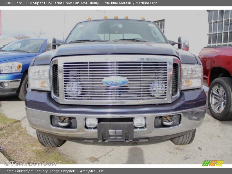 True Blue Metallic / Medium Flint 2006 Ford F350 Super Duty Lariat Crew Cab 4x4 Dually