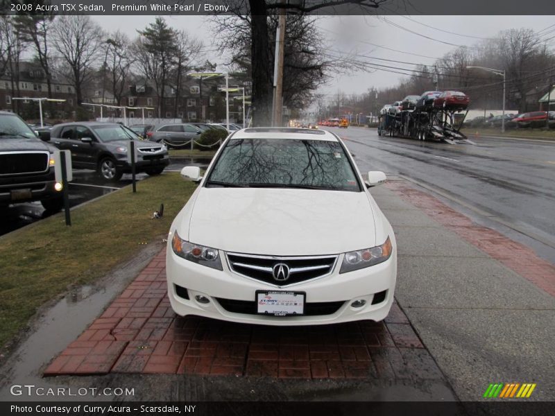 Premium White Pearl / Ebony 2008 Acura TSX Sedan