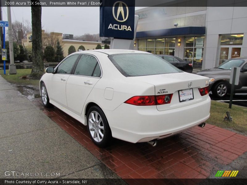 Premium White Pearl / Ebony 2008 Acura TSX Sedan