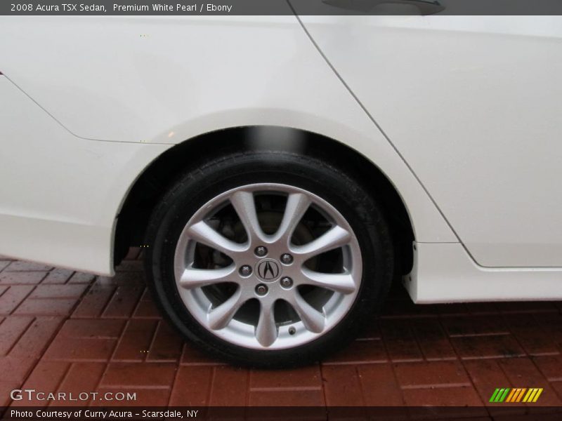 Premium White Pearl / Ebony 2008 Acura TSX Sedan