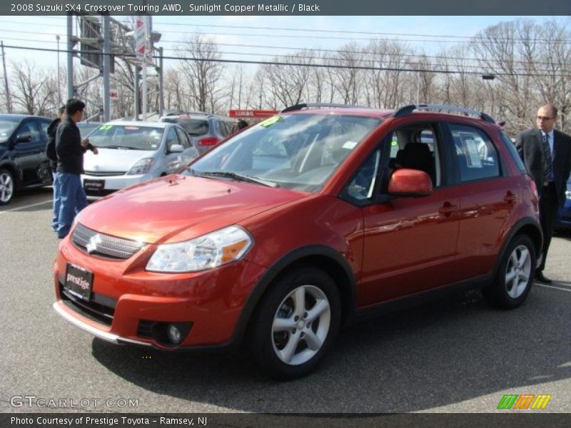 Sunlight Copper Metallic / Black 2008 Suzuki SX4 Crossover Touring AWD