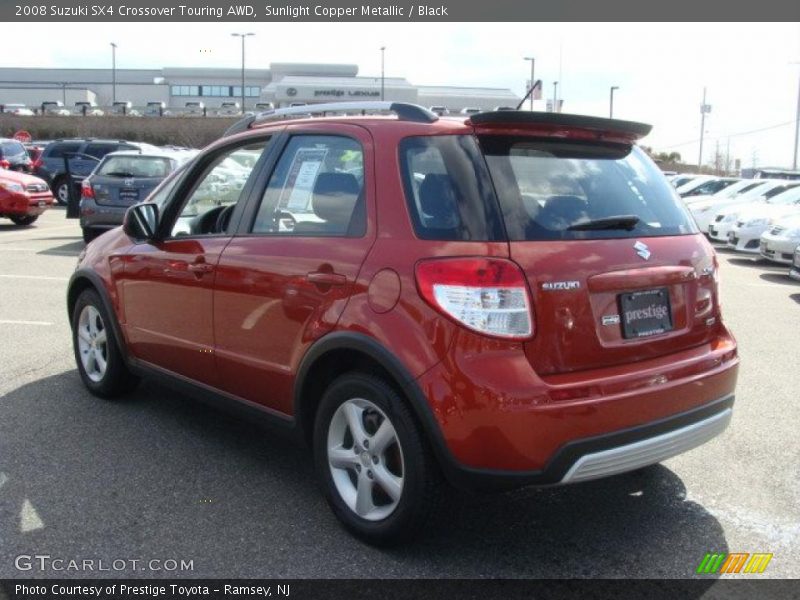 Sunlight Copper Metallic / Black 2008 Suzuki SX4 Crossover Touring AWD