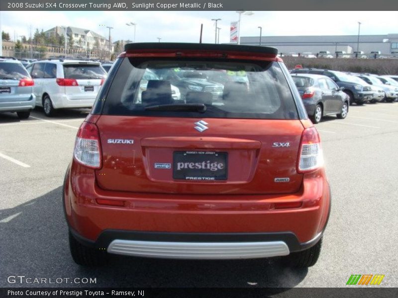 Sunlight Copper Metallic / Black 2008 Suzuki SX4 Crossover Touring AWD