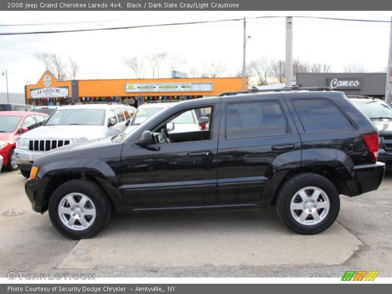 Black / Dark Slate Gray/Light Graystone 2008 Jeep Grand Cherokee Laredo 4x4