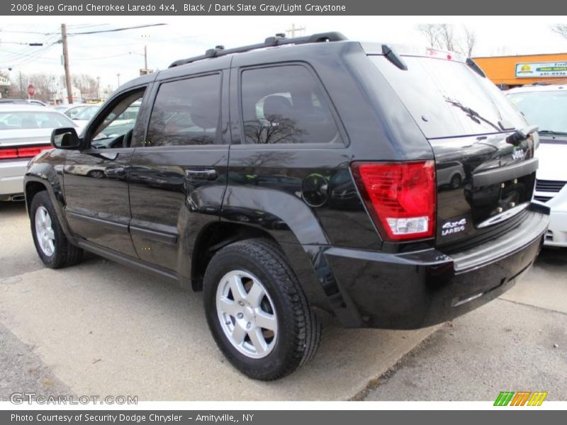 Black / Dark Slate Gray/Light Graystone 2008 Jeep Grand Cherokee Laredo 4x4