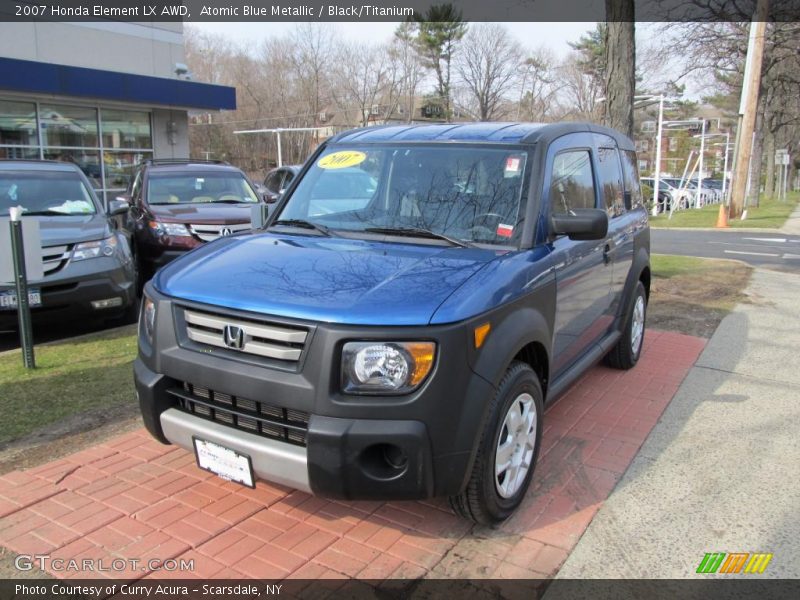 Atomic Blue Metallic / Black/Titanium 2007 Honda Element LX AWD