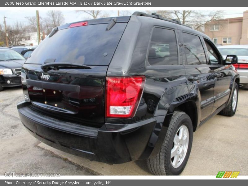 Black / Dark Slate Gray/Light Graystone 2008 Jeep Grand Cherokee Laredo 4x4