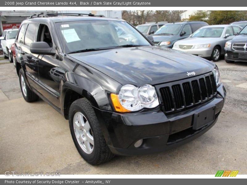 Black / Dark Slate Gray/Light Graystone 2008 Jeep Grand Cherokee Laredo 4x4