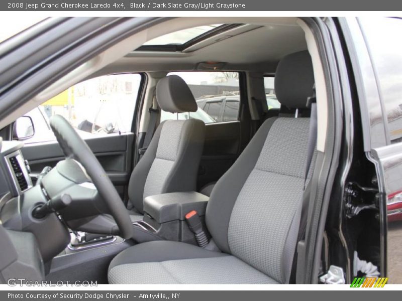 Black / Dark Slate Gray/Light Graystone 2008 Jeep Grand Cherokee Laredo 4x4