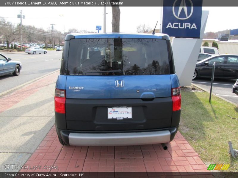 Atomic Blue Metallic / Black/Titanium 2007 Honda Element LX AWD