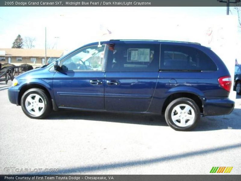 Midnight Blue Pearl / Dark Khaki/Light Graystone 2005 Dodge Grand Caravan SXT