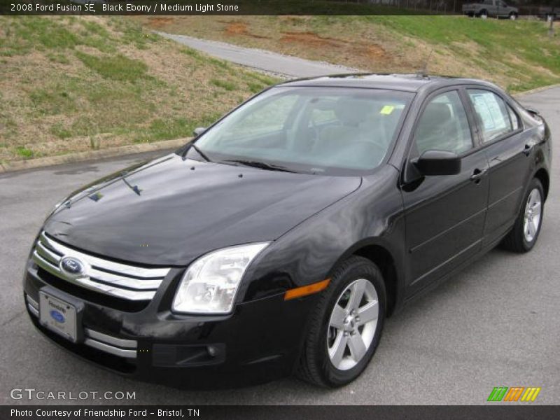 Black Ebony / Medium Light Stone 2008 Ford Fusion SE