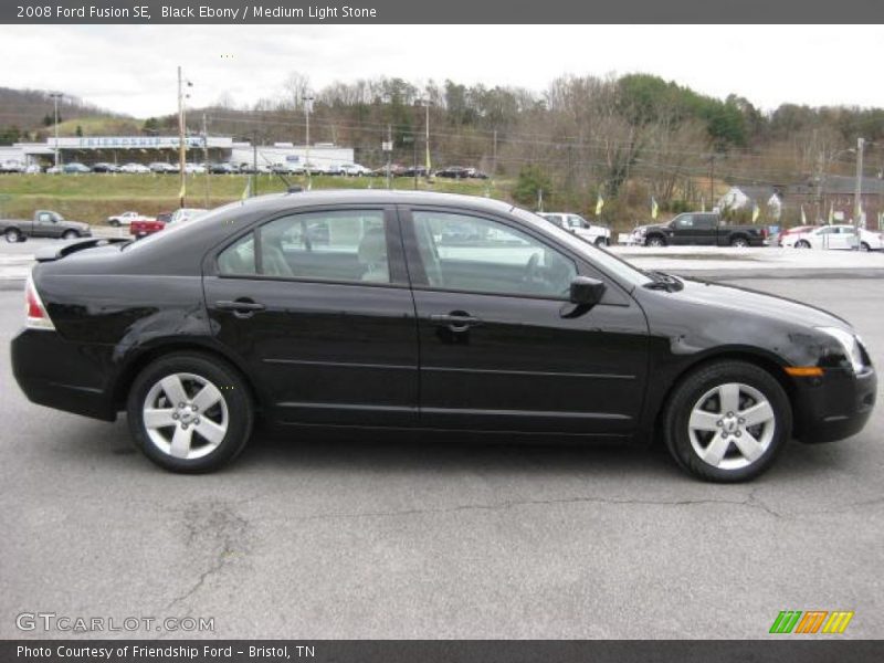 Black Ebony / Medium Light Stone 2008 Ford Fusion SE