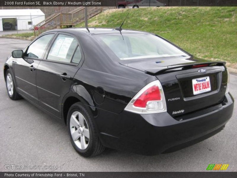 Black Ebony / Medium Light Stone 2008 Ford Fusion SE