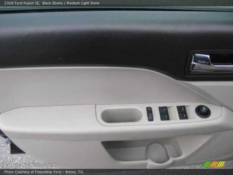 Black Ebony / Medium Light Stone 2008 Ford Fusion SE