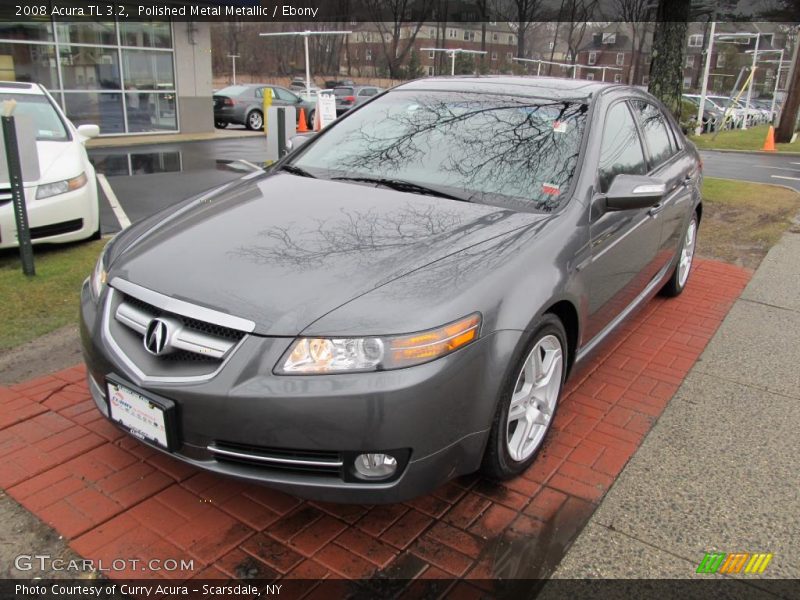 Polished Metal Metallic / Ebony 2008 Acura TL 3.2