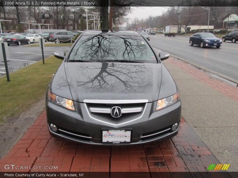 Polished Metal Metallic / Ebony 2008 Acura TL 3.2