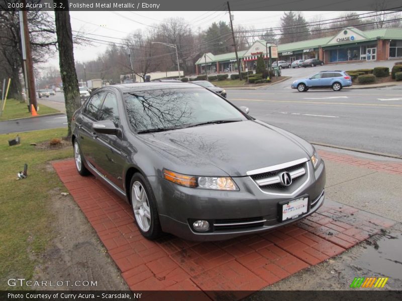 Polished Metal Metallic / Ebony 2008 Acura TL 3.2