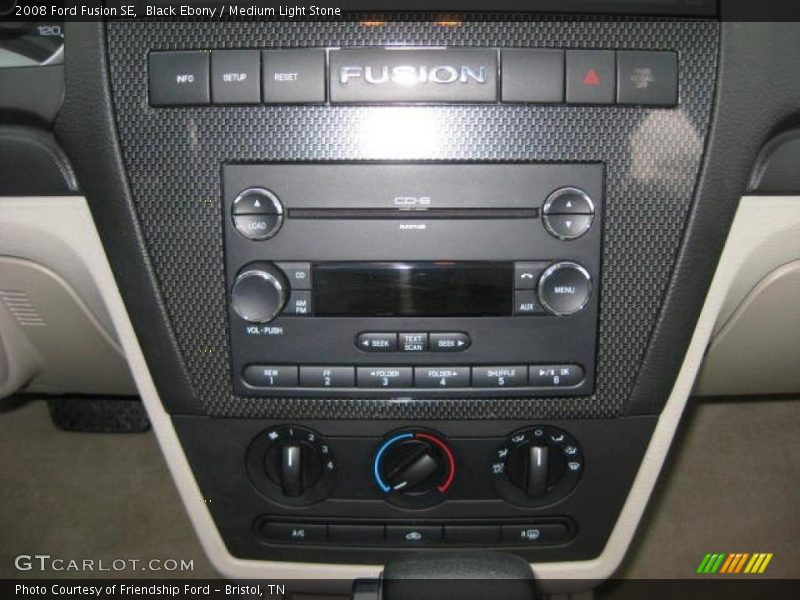 Black Ebony / Medium Light Stone 2008 Ford Fusion SE