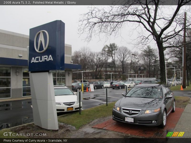 Polished Metal Metallic / Ebony 2008 Acura TL 3.2