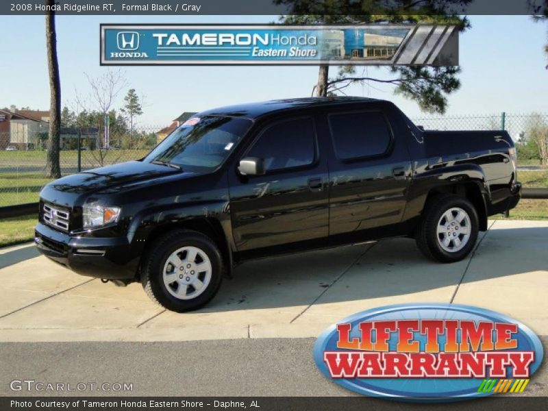 Formal Black / Gray 2008 Honda Ridgeline RT