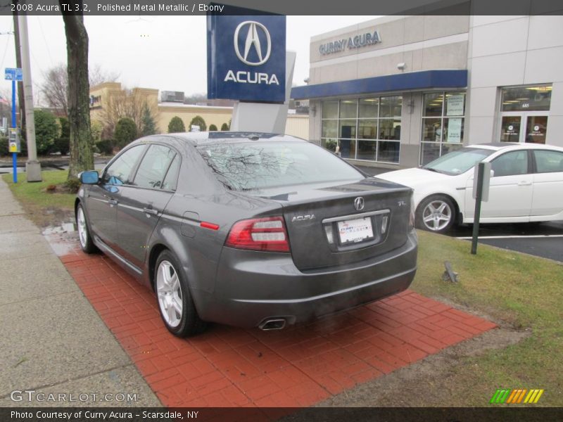Polished Metal Metallic / Ebony 2008 Acura TL 3.2