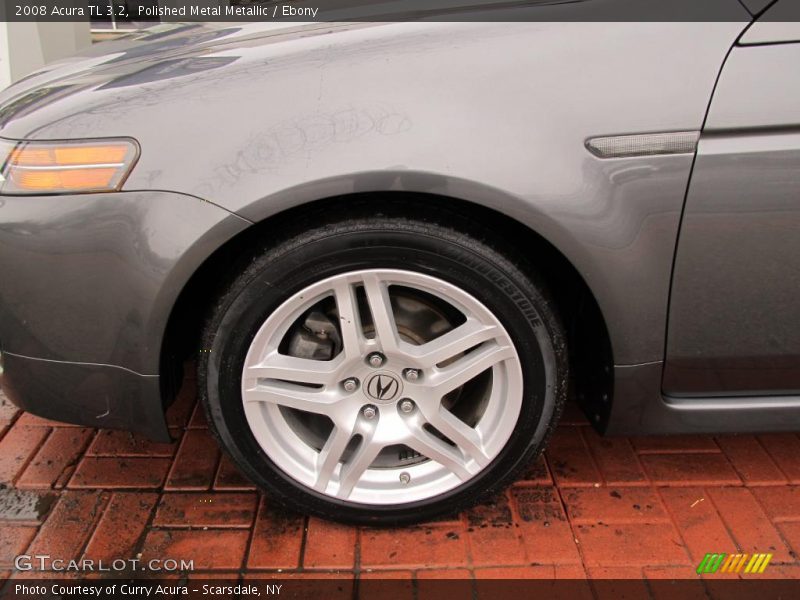 Polished Metal Metallic / Ebony 2008 Acura TL 3.2