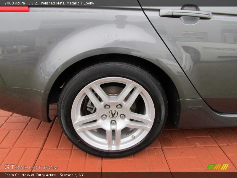 Polished Metal Metallic / Ebony 2008 Acura TL 3.2