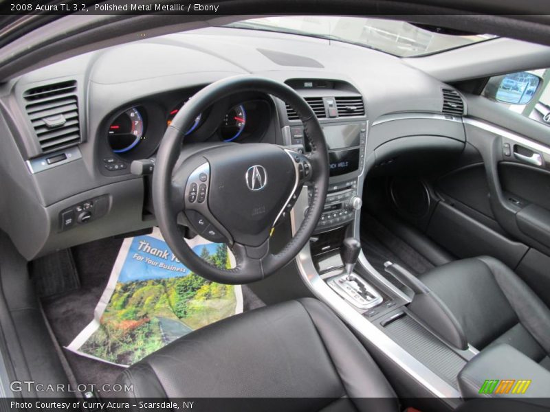 Polished Metal Metallic / Ebony 2008 Acura TL 3.2