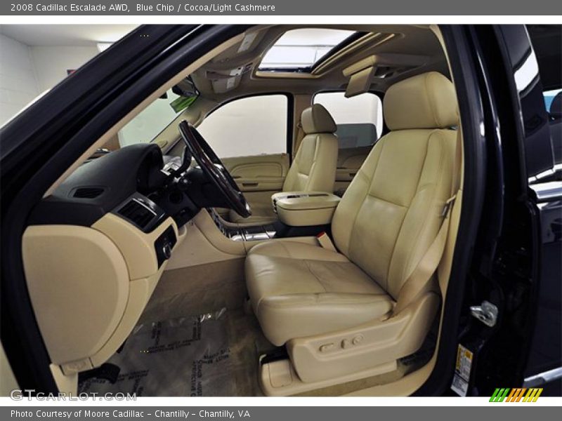 Blue Chip / Cocoa/Light Cashmere 2008 Cadillac Escalade AWD