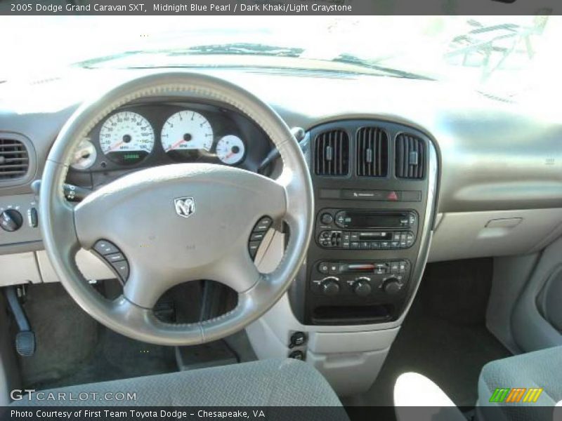 Midnight Blue Pearl / Dark Khaki/Light Graystone 2005 Dodge Grand Caravan SXT