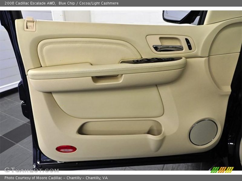 Blue Chip / Cocoa/Light Cashmere 2008 Cadillac Escalade AWD