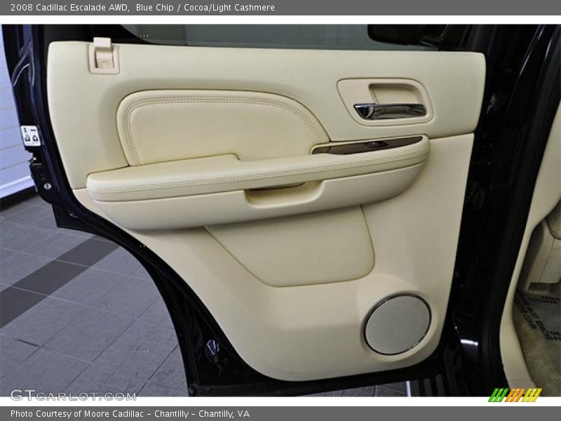 Blue Chip / Cocoa/Light Cashmere 2008 Cadillac Escalade AWD