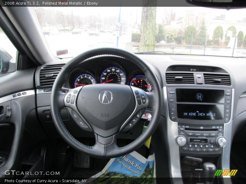 Polished Metal Metallic / Ebony 2008 Acura TL 3.2