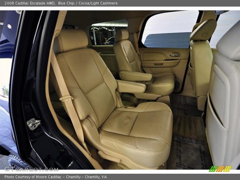 Blue Chip / Cocoa/Light Cashmere 2008 Cadillac Escalade AWD