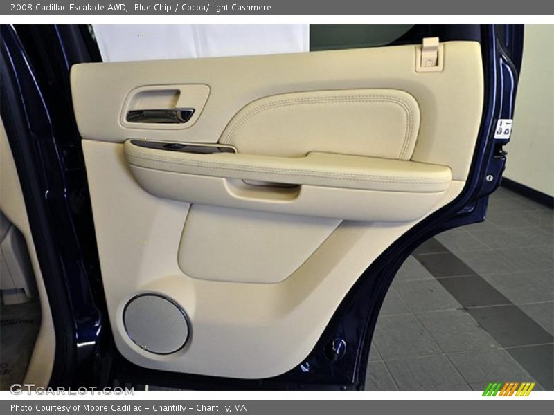 Blue Chip / Cocoa/Light Cashmere 2008 Cadillac Escalade AWD