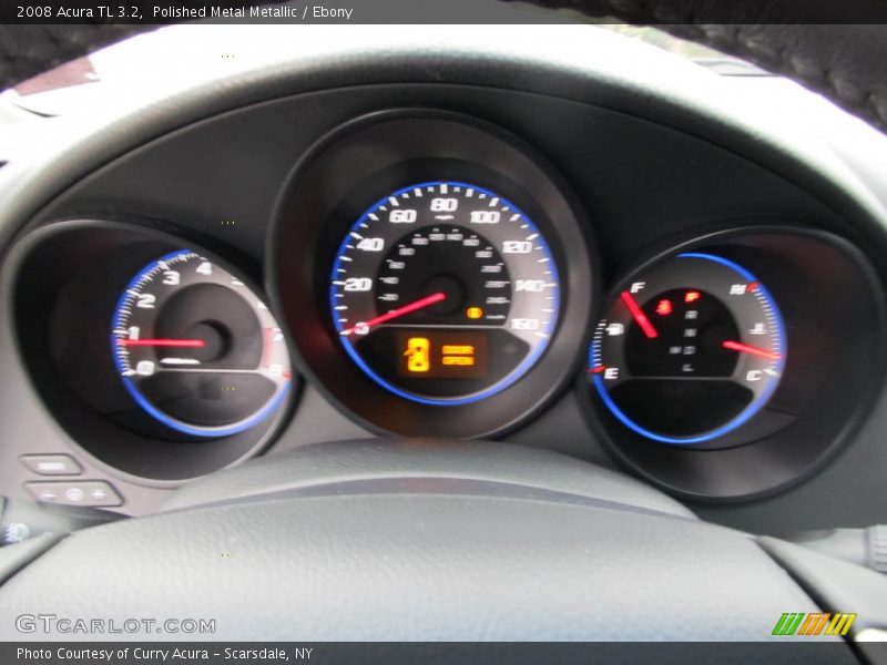 Polished Metal Metallic / Ebony 2008 Acura TL 3.2