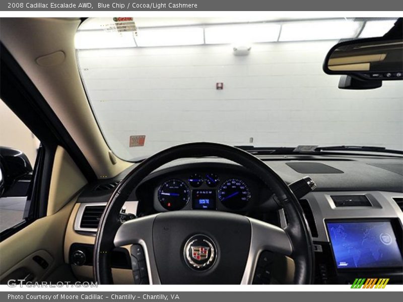 Blue Chip / Cocoa/Light Cashmere 2008 Cadillac Escalade AWD