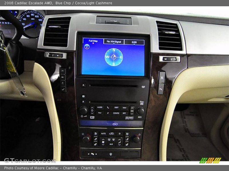Blue Chip / Cocoa/Light Cashmere 2008 Cadillac Escalade AWD